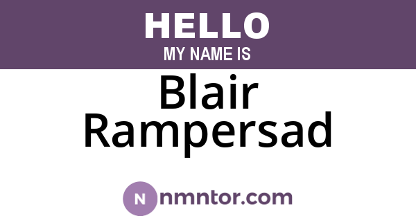 Blair Rampersad