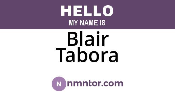 Blair Tabora