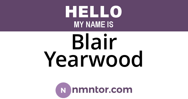 Blair Yearwood