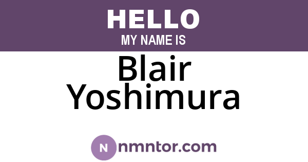 Blair Yoshimura