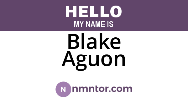 Blake Aguon