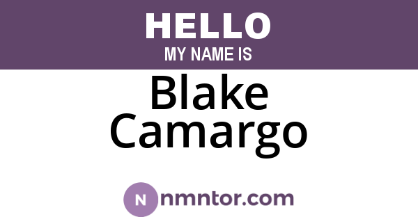 Blake Camargo