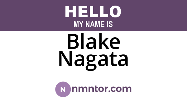 Blake Nagata