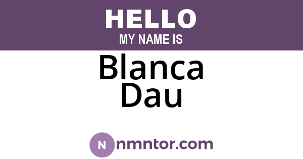 Blanca Dau