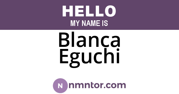 Blanca Eguchi