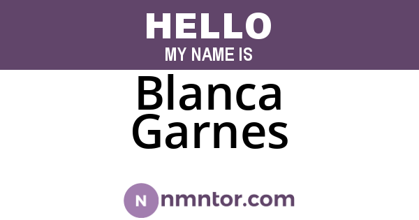 Blanca Garnes
