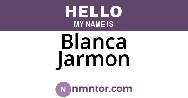 Blanca Jarmon
