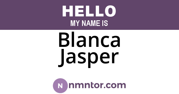 Blanca Jasper