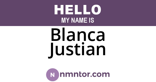 Blanca Justian