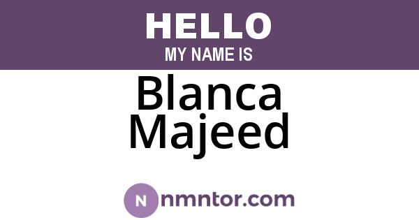 Blanca Majeed