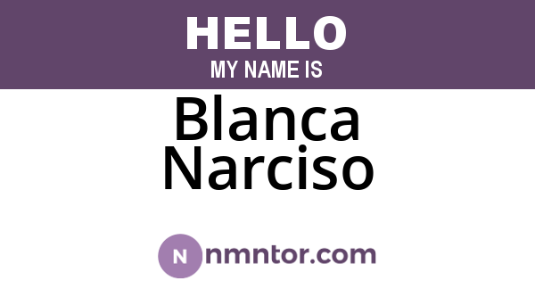 Blanca Narciso