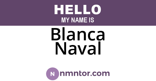 Blanca Naval