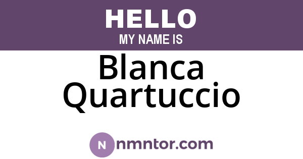 Blanca Quartuccio