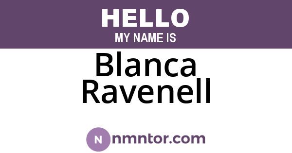 Blanca Ravenell