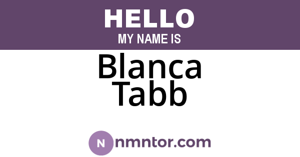 Blanca Tabb