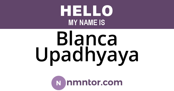 Blanca Upadhyaya