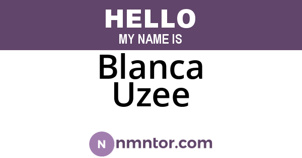 Blanca Uzee