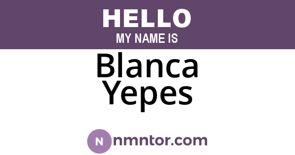 Blanca Yepes