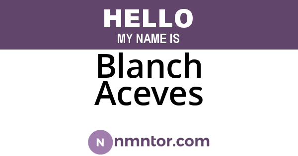 Blanch Aceves