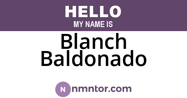Blanch Baldonado