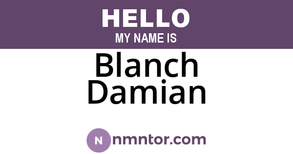 Blanch Damian