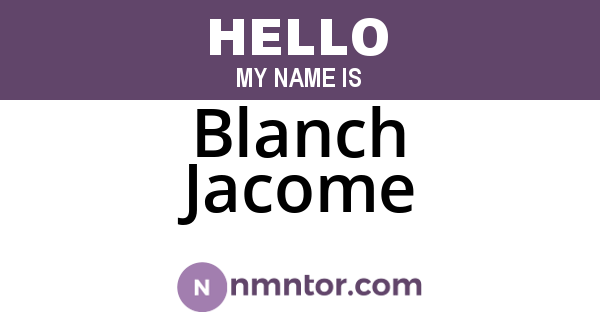 Blanch Jacome