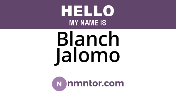 Blanch Jalomo
