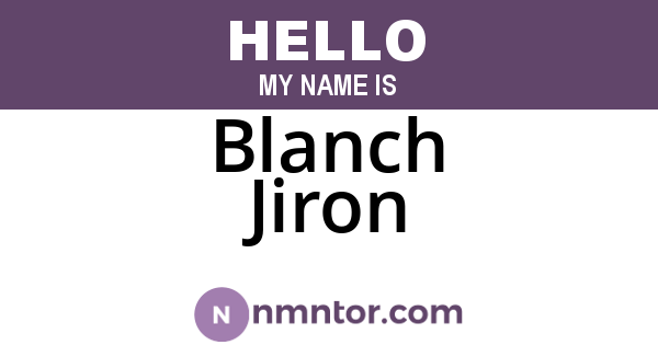 Blanch Jiron
