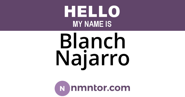 Blanch Najarro