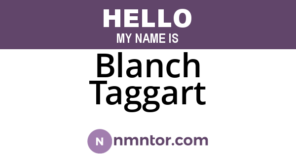 Blanch Taggart