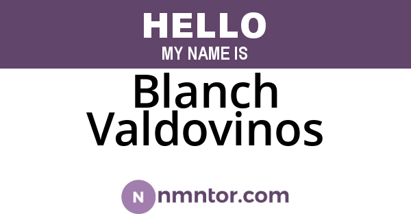 Blanch Valdovinos