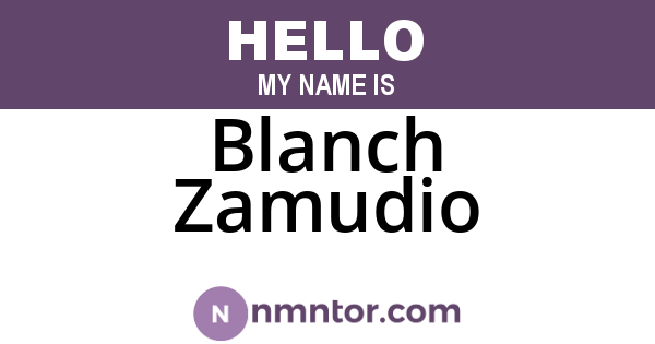 Blanch Zamudio