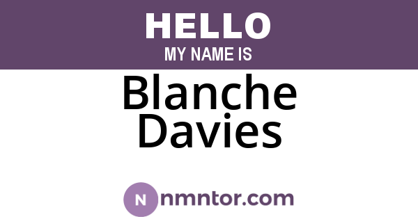 Blanche Davies