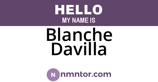 Blanche Davilla