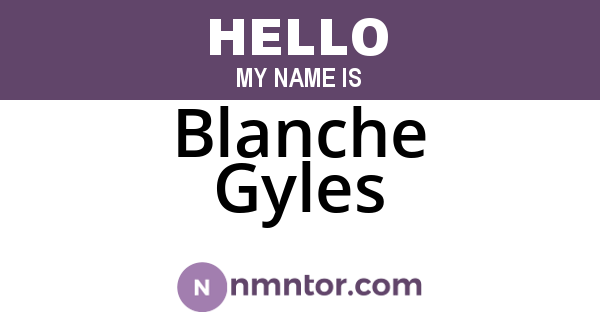 Blanche Gyles