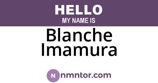 Blanche Imamura