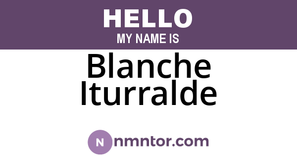 Blanche Iturralde