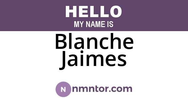 Blanche Jaimes