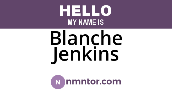 Blanche Jenkins