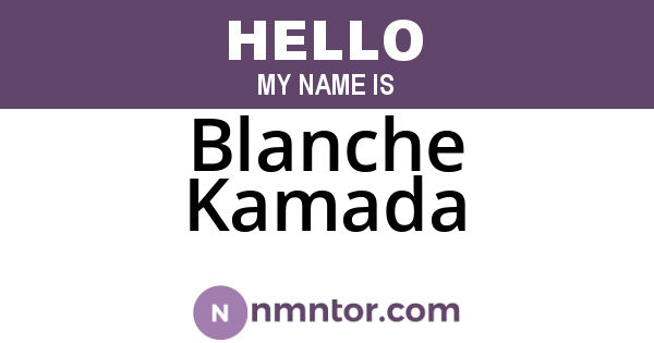 Blanche Kamada