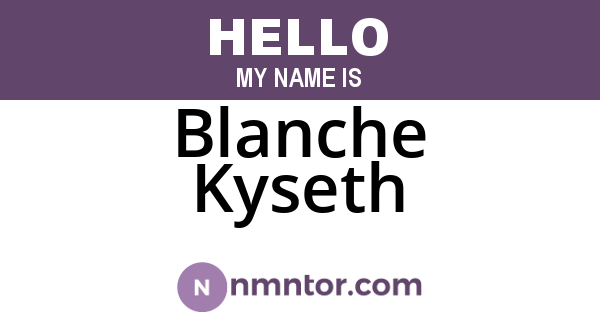 Blanche Kyseth