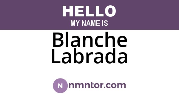 Blanche Labrada