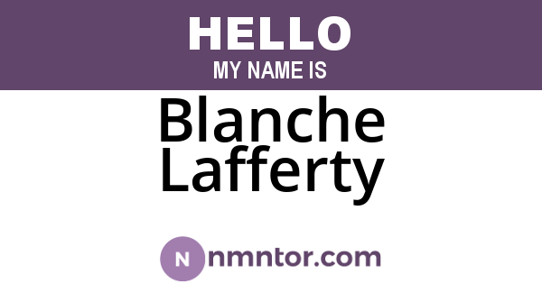 Blanche Lafferty