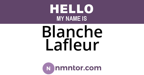 Blanche Lafleur