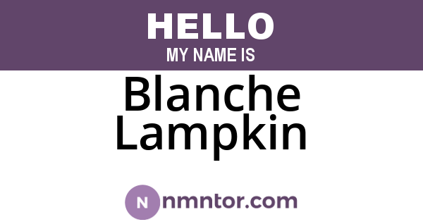 Blanche Lampkin