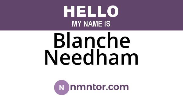 Blanche Needham
