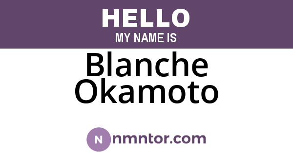 Blanche Okamoto