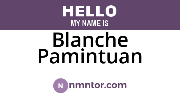 Blanche Pamintuan