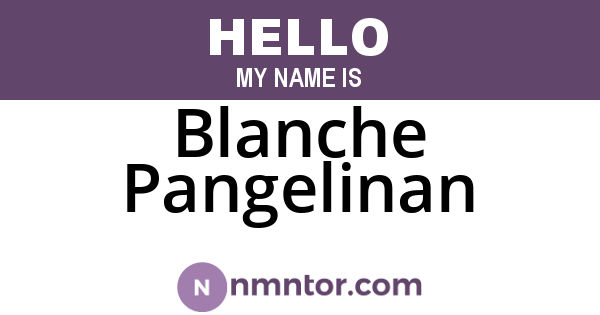 Blanche Pangelinan
