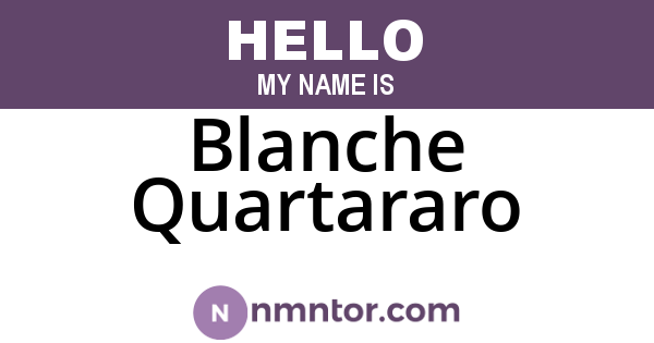 Blanche Quartararo